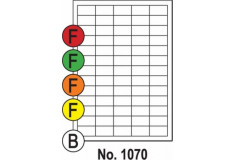 Etikety SOTO 1070, farebné, 38.1x21.2 červené