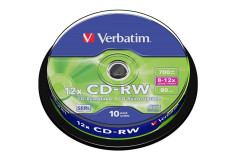 CD-RW VERBATIM CakeBox/10ks