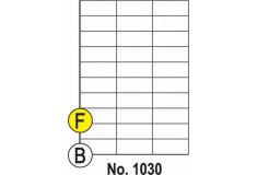 Etikety SOTO 1030, frarebné, 70x29.8 žlté
