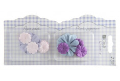 Kvety dekoračné papierové fialové 2