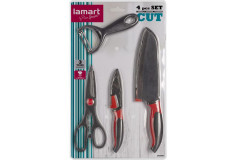 Súprava nože, škrabka, nožnice LAMART (darček pre maloobchodný nákup nad 250,-€)