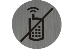 Piktogram zákaz používania mobilov 75mm
