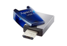 USB kľúč 16GB Apacer AH179 modro-strieborný s duálnym rozhraním /OTG/