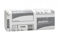 Utierky papierové skladané ZZ KATRIN 65968 dvojvrstvové biele