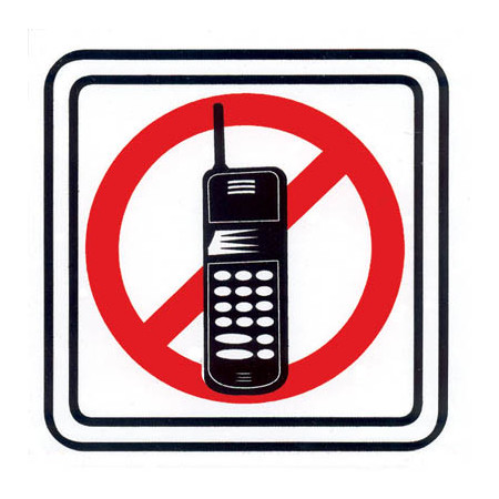 Piktogram mobil-zákaz