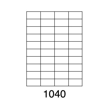 Etikety SOTO 1040, biele, 52.2x29.8