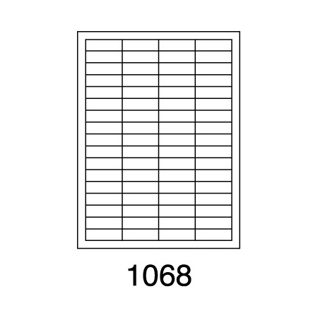Etikety SOTO 1068, biele, 48.5x16.9