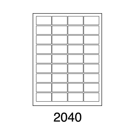Etikety SOTO 2040, biele, 47.5x28.5