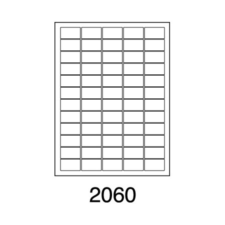 Etikety SOTO 2060, biele, 37x21