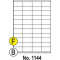 Etikety SOTO 1144, farebné, 52.25x25.4 žlté