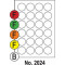 Etikety SOTO 2024, žlté, kruhové priemer 40 mm